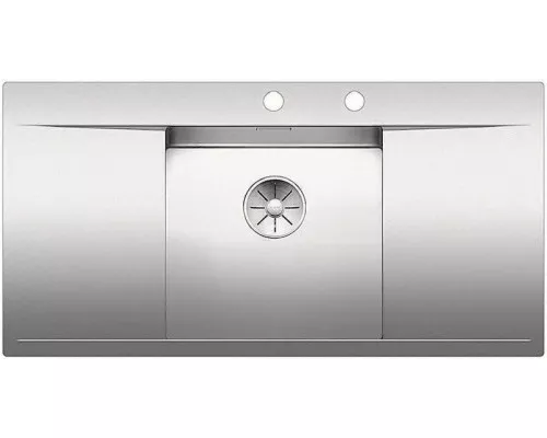 Приобрести Кухонная мойка Blanco Flow 45S-IF InFino зеркальная полированная сталь 521636 в магазине сантехники Santeh-Crystal.ru