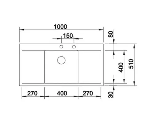 Приобрести Кухонная мойка Blanco Flow 45S-IF InFino зеркальная полированная сталь 521636 в магазине сантехники Santeh-Crystal.ru
