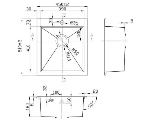 Заказать Кухонная мойка Zorg Steel Hammer X EDOLVO SH X 4551 в магазине сантехники Santeh-Crystal.ru