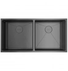 Кухонная мойка Omoikiri Taki 86-2-GM вороненая сталь 4993793