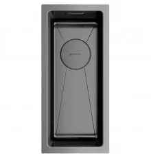 Кухонная мойка вороненая сталь Omoikiri Taki 20-U/IF-GM 4973105