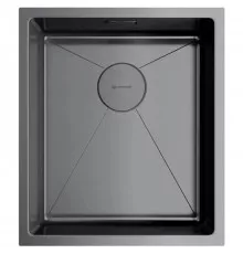 Кухонная мойка вороненая сталь Omoikiri Taki 38-U/IF-GM 4973106