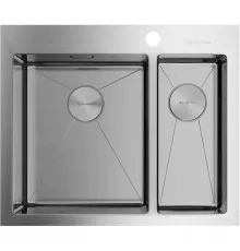 Кухонная мойка Omoikiri Akisame 60-2-IN-L нержавеющая сталь 4993775