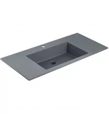 Раковина Vincea VCB-13100G 100x48 см, накладная, серый матовый
