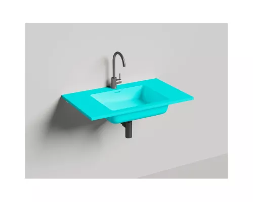 Раковина Salini S-Stone Onda 1402201MF 80x50 см, подвесная, покраска по RAL матовый полностью
