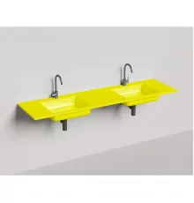 Раковина Salini S-Stone Onda 1402202MF 180x50 см, подвесная, покраска по RAL матовый полностью