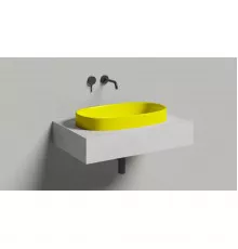 Раковина Salini S-Stone Greca 1803201MF 64,5x38,5 см, встраиваемая сверху, покраска по RAL матовый полностью