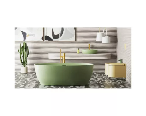 Раковина-чаша Salini S-Stone Alda Wall 01 140321MF 58x45 см, накладная, подвесная, покраска по RAL матовый полностью
