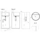 Раковина Salini S-Sense Armonia Round Top 01 130411TGF 46x46 см, напольная, покраска по RAL глянец полностью