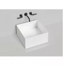 Раковина-чаша Salini S-Stone Armonia Square 02 130522M 45x45 см, накладная, белый матовый