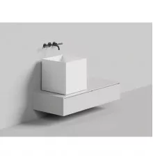 Раковина-чаша Salini S-Sense Armonia Square 03 130513G 45x45 см, накладная, белый глянец