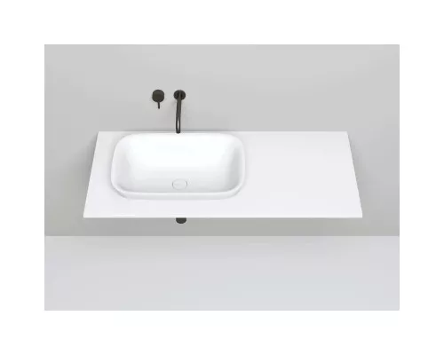 Раковина Salini S-Sense Marea 02 1802102G 59,8x39,8 см, встраиваемая сверху, белый глянец