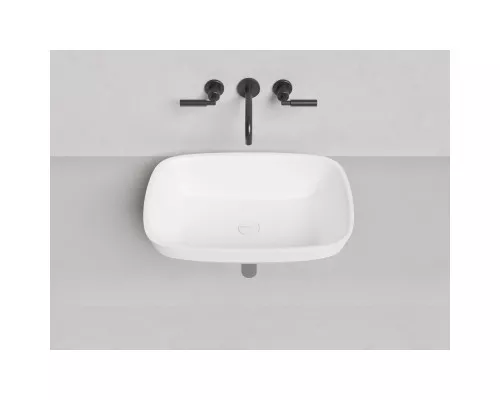 Раковина Salini S-Sense Marea 02 1802102G 59,8x39,8 см, встраиваемая сверху, белый глянец