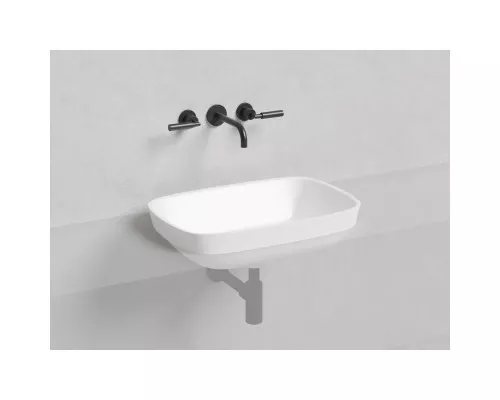 Раковина Salini S-Sense Marea 02 1802102G 59,8x39,8 см, встраиваемая сверху, белый глянец