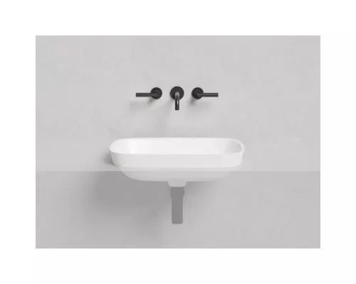 Раковина Salini S-Sense Marea 02 1802102G 59,8x39,8 см, встраиваемая сверху, белый глянец