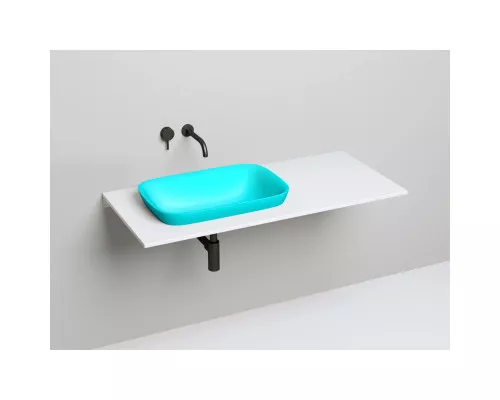 Раковина Salini S-Sense Marea 02 1802102GF 59,8x39,8 см, встраиваемая сверху, покраска по RAL глянец полностью