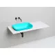 Раковина Salini S-Sense Marea 02 1802102GF 59,8x39,8 см, встраиваемая сверху, покраска по RAL глянец полностью
