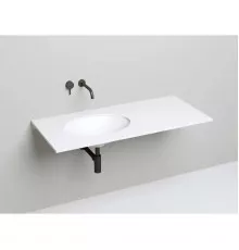 Раковина Salini S-Sense Marea 11 1802111G 55x40 см, встраиваемая снизу, белый глянец