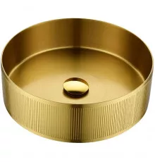 Раковина-чаша AltroBagno Costoso AltroBagnoCostoso001005OrSp 40,2x40,2 см, накладная, золотой матовый