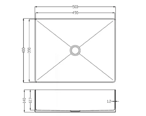 Раковина-чаша AltroBagno Accordo AltroBagnoAccordo001012BrAn 50x40 см, накладная, состаренная бронза