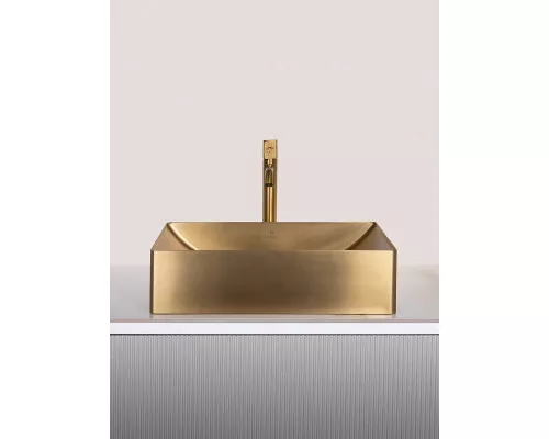 Раковина-чаша AltroBagno Futuro AltroBagnoFuturo001013OrSp 49,6x34,6 см, накладная, золотой матовый