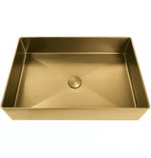 Раковина-чаша AltroBagno Solido AltroBagnoSolido001021OrSp 60x40 см, накладная, золотой матовый