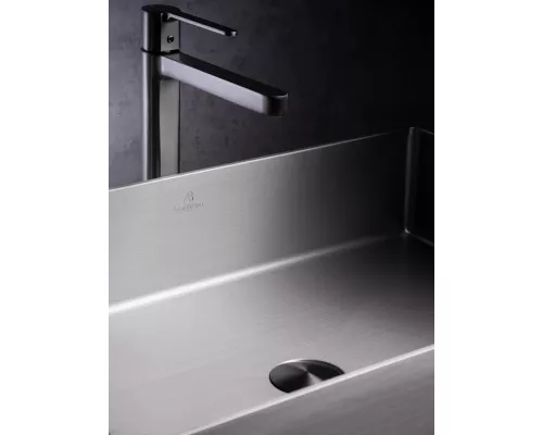 Раковина-чаша AltroBagno Solido AltroBagnoSolido001022MtGr 60x40 см, накладная, оружейная сталь
