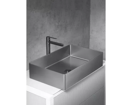 Раковина-чаша AltroBagno Solido AltroBagnoSolido001022MtGr 60x40 см, накладная, оружейная сталь