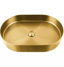 Раковина-чаша AltroBagno Eterno AltroBagnoEterno001025OrSp 59,6x39,6 см, накладная, золотой матовый