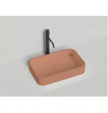 Раковина-чаша Salini S-Sense Callista 01 1101104GF3012 54,5x34,5 см, накладная, бежево-красный глянец