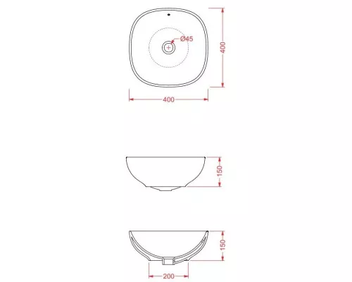 Приобрести Раковина 40х40 см Artceram NF NFL001 01 00 bi в магазине сантехники Santeh-Crystal.ru