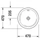 Купить Раковина 47 см Duravit Architec 0468470000 в магазине сантехники Santeh-Crystal.ru