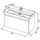 Купить Раковина Aquanet 100 Slim Synergy в магазине сантехники Santeh-Crystal.ru