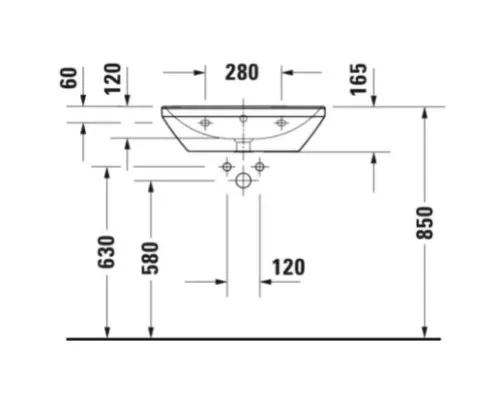 Приобрести Раковина 60х44 см Duravit D-Neo 2366600000 в магазине сантехники Santeh-Crystal.ru