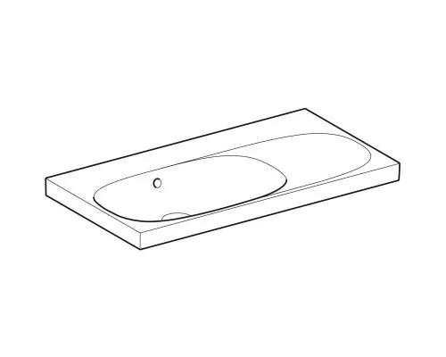 Заказать Раковина 90х48,2 см Geberit Acanto 500.626.01.2 в магазине сантехники Santeh-Crystal.ru