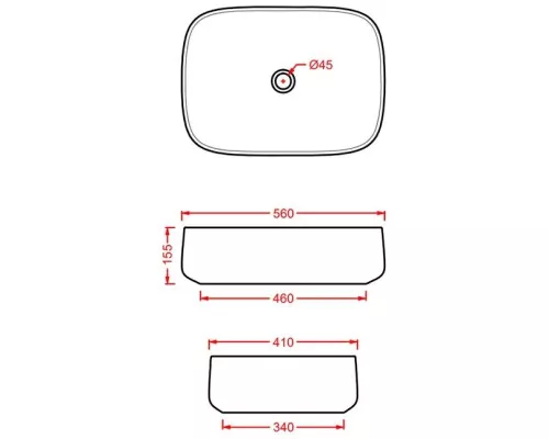 Заказать Раковина 56x41 см Artceram Cognac COL009 17 00 в магазине сантехники Santeh-Crystal.ru