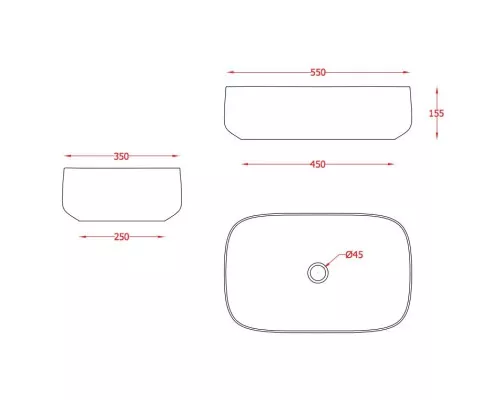 Заказать Раковина 55x35 см Artceram Cognac COL008 03 00 в магазине сантехники Santeh-Crystal.ru