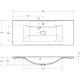 Приобрести Раковина 110х45 см BelBagno Marino BB1100/450-LV-MR-PR в магазине сантехники Santeh-Crystal.ru