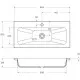 Купить Раковина 80,2х38 см BelBagno Etna BB800/380-LV-MR-ETN в магазине сантехники Santeh-Crystal.ru