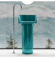 Раковина напольная 45х45 см Abber Kristall AT2702Aquamarin