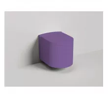 Унитаз подвесной Salini S-Stone Gemelli 240121KSMF4005 безободковый, с сиденьем микролифт, сине-сиреневый матовый