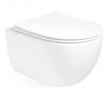 Унитаз подвесной Vincea Evo VT1-34ST безободковый, торнадо, с сиденьем микролифт, белый