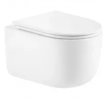 Унитаз подвесной Vincea Evo VT1-64ST безободковый, торнадо, с сиденьем микролифт, белый