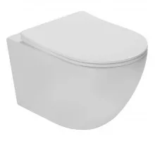 Унитаз подвесной Vincea Globo VT1-14ST безободковый, торнадо, с сиденьем микролифт, белый