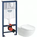 Комплект подвесной унитаз Duravit Architec 45720900A1 + система инсталляции Grohe 38721001 Комплект подвесной унитаз Duravit Architec 45720900A1 + система инсталляции Grohe 38721001