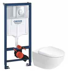 Комплект подвесной унитаз Duravit Architec 45720900A1 + система инсталляции Grohe 38721001