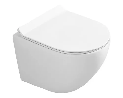 Купить Подвесной безободковый унитаз Art&Max Ovale AM011CHR в магазине сантехники Santeh-Crystal.ru