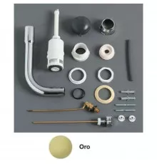 Низкая труба с механизмом слива Simas Arcade D11oro