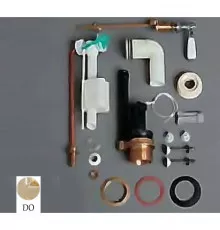 Комплект механизма слива с боковой ручкой Simas Lante D24oro