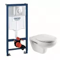 Комплект подвесной унитаз Roca Victoria 34630300R + ZRU8013920 + система инсталляции Grohe 38721001